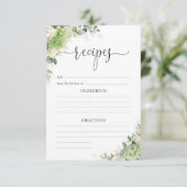 Elegante Hydrangeen-Hochzeitsempfangs-Beilage Begleitkarte (Stehend Vorderseite)
