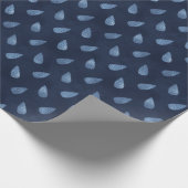 Elegante Ice Blue Christmas Pine Cones Geschenk Geschenkpapier (Ecke)
