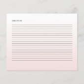 Elegante Ice Cream Brautparty Rezept Karte (Rückseite)