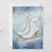 Elegante Ice Skaten Birthday Party Einladung (Rückseite)