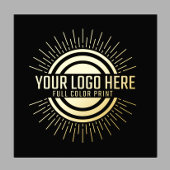 Elegante Ihr Logo hier Gold Foliendrucke