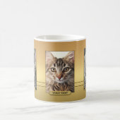 Elegante Ihre Niedlichen Cat Fotos Gold Tasse (Mittel)