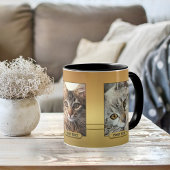 Elegante Ihre Niedlichen Cat Fotos Gold Tasse