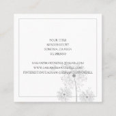 Elegante Illustration Quadratische Visitenkarte (Rückseite)