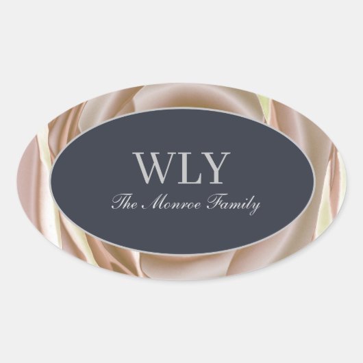 Elegante ILY Sticker Creme Rose (Vorderseite)