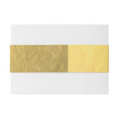 Elegante Imitat-Goldfolie Einladungsbanderole (Rückseitenbeispiel)