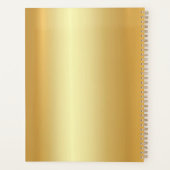 Elegante Imitat - Moderne Monogrammnamensvorlage Planer (Rückseite)