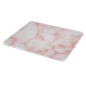 Elegante Imitat Rosa Marmor Schneidebrett (Ecke)