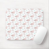 elegante Imitat-Rosen-Goldflamingos mint Mousepad (Mit Mouse)