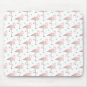 elegante Imitat-Rosen-Goldflamingos mint Mousepad (Vorne)