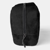 Elegante Imitate Briefmarke auf Mottles Black Waschbeutel (Rechts)