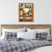 Elegante Imitate Bronze-Rahmen-FotoCollage Leinwanddruck (Insitu (Schlafzimmer))