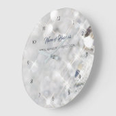 Elegante IMITATE Diamant Weißer Glitzer Sparkle Große Wanduhr (Winkel)