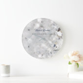 Elegante IMITATE Diamant Weißer Glitzer Sparkle Große Wanduhr (Zuhause)