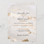 Elegante Imitate Einladung zur Hochzeit (Vorne/Hinten)