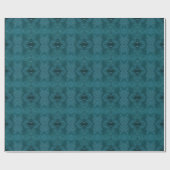Elegante Imitate Fabric Hunter Green Geschenkpapier (Flach)