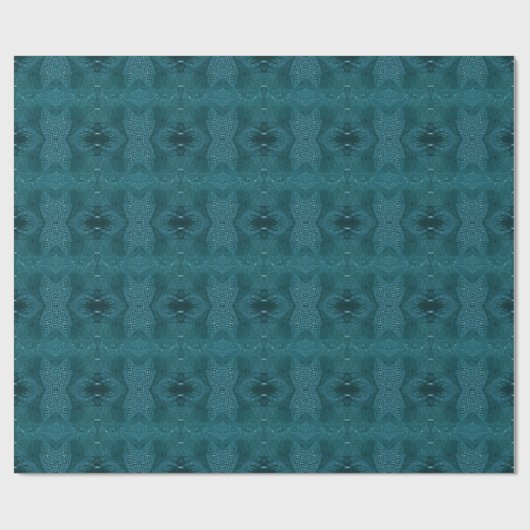 Elegante Imitate Fabric Hunter Green Geschenkpapier (Flach)