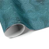 Elegante Imitate Fabric Hunter Green Geschenkpapier (Rolleneckpunkt)