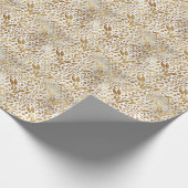 Elegante Imitate Foil Botanicals | Weihnachtsfeier Geschenkpapier (Ecke)