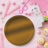 Elegante Imitate gebürstet Bronze Pappteller (Party)