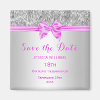 Elegante Imitate Geburtstag Save the Date Fur & Pi