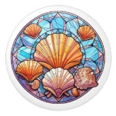 elegante Imitate Glasstrand, Muschel Keramik Keramikknauf (Vorderseite)