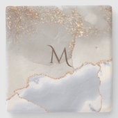 elegante Imitate Glitzer Marmorstein Untersetzer (Vorderseite)