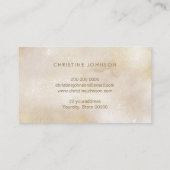 elegante Imitate Glitzer Schmetterling Logo Visite Visitenkarte (Rückseite)