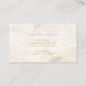 elegante IMITATE Glitzer und Folienästhetiker Visitenkarte (Rückseite)