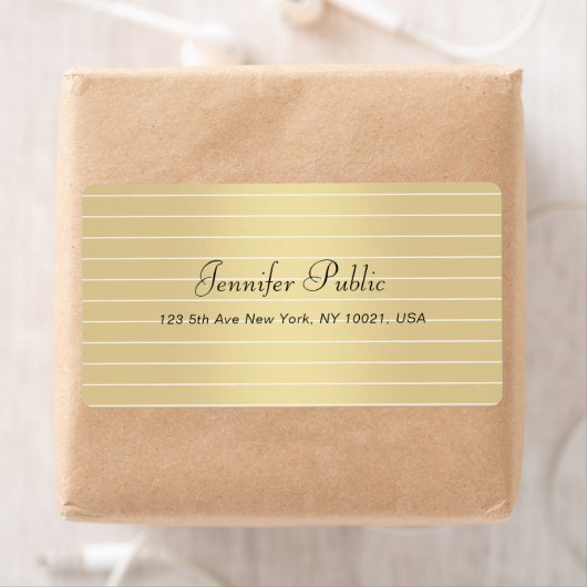 Elegante Imitate Gold Calligraphy Script Moderne M (Insitu)