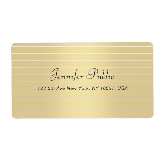 Elegante Imitate Gold Calligraphy Script Moderne M (Vorne)