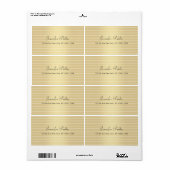 Elegante Imitate Gold Calligraphy Script Moderne M (Vorne)