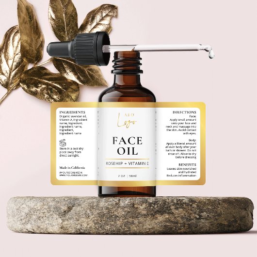 Elegante Imitate Gold Cosmetic Hautpflege Flasche 