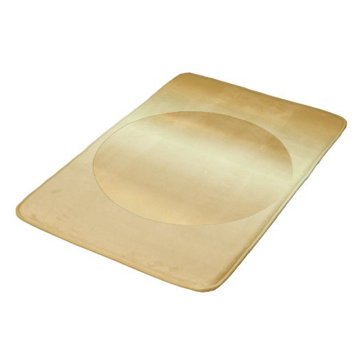 Elegante Imitate Gold Custom Blank Template Glamou Badematte (Schrägansicht)