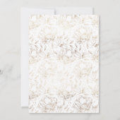 Elegante Imitate Gold Floral Brautparty (Rückseite)