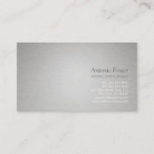 Elegante Imitate Gold Foil Circle Gray Paper Desig Visitenkarte (Rückseite)