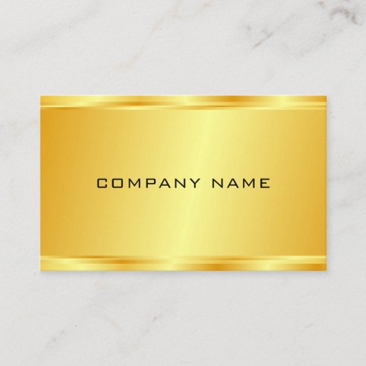 Elegante Imitate Gold Glamour Luxuriöse Vorlage Visitenkarte (Vorderseite)