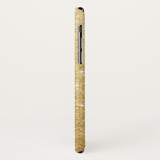 Elegante Imitate Gold Glitzer Luxus Case-Mate iPhone Hülle (Hinten/Links)