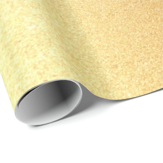 Elegante Imitate Gold Glitzer Modernes Goldenes Gl Geschenkpapier (Rolleneckpunkt)