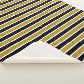 Elegante Imitate Gold Glitzer Sherpadecke (3/4)