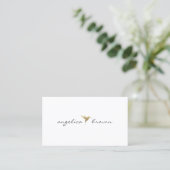 Elegante Imitate Gold Humming Bird Business Card Visitenkarte (Stehend Vorderseite)
