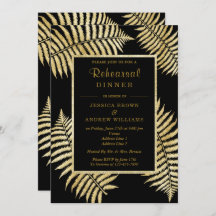 Elegante Imitate Gold Leaf Bracken Wedding