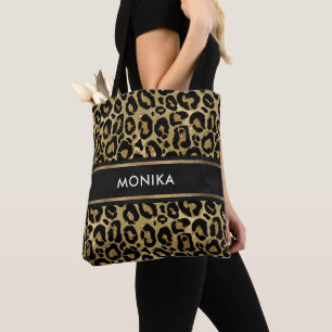 Elegante Imitate Gold Leopard Tierprägung Tasche