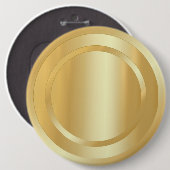 Elegante Imitate Gold Look Glamour Trendy Template Button (Vorne & Hinten)