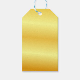 Elegante Imitate Gold Metallic Look Blank Template Geschenkanhänger