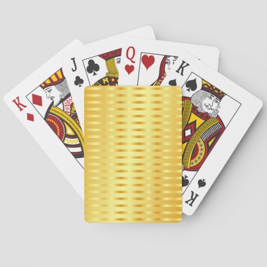 Elegante Imitate Gold Metallic Look Blank Template Spielkarten (Rückseite)