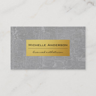 Elegante Imitate Gold mit schicken Mustern Visitenkarte