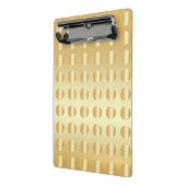 Elegante Imitate Gold Moderne glamouröse Vorlage Mini Klemmbrett (Gewinkelt2)
