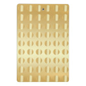 Elegante Imitate Gold Moderne glamouröse Vorlage Mini Klemmbrett (Rückseite)
