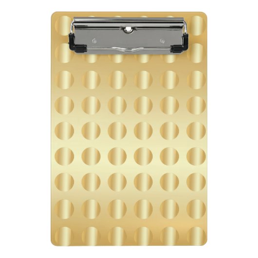 Elegante Imitate Gold Moderne glamouröse Vorlage Mini Klemmbrett (Vorderseite)